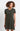 Spykar Olive Green Cotton Blend Slim Fit Printed Dress For Women
