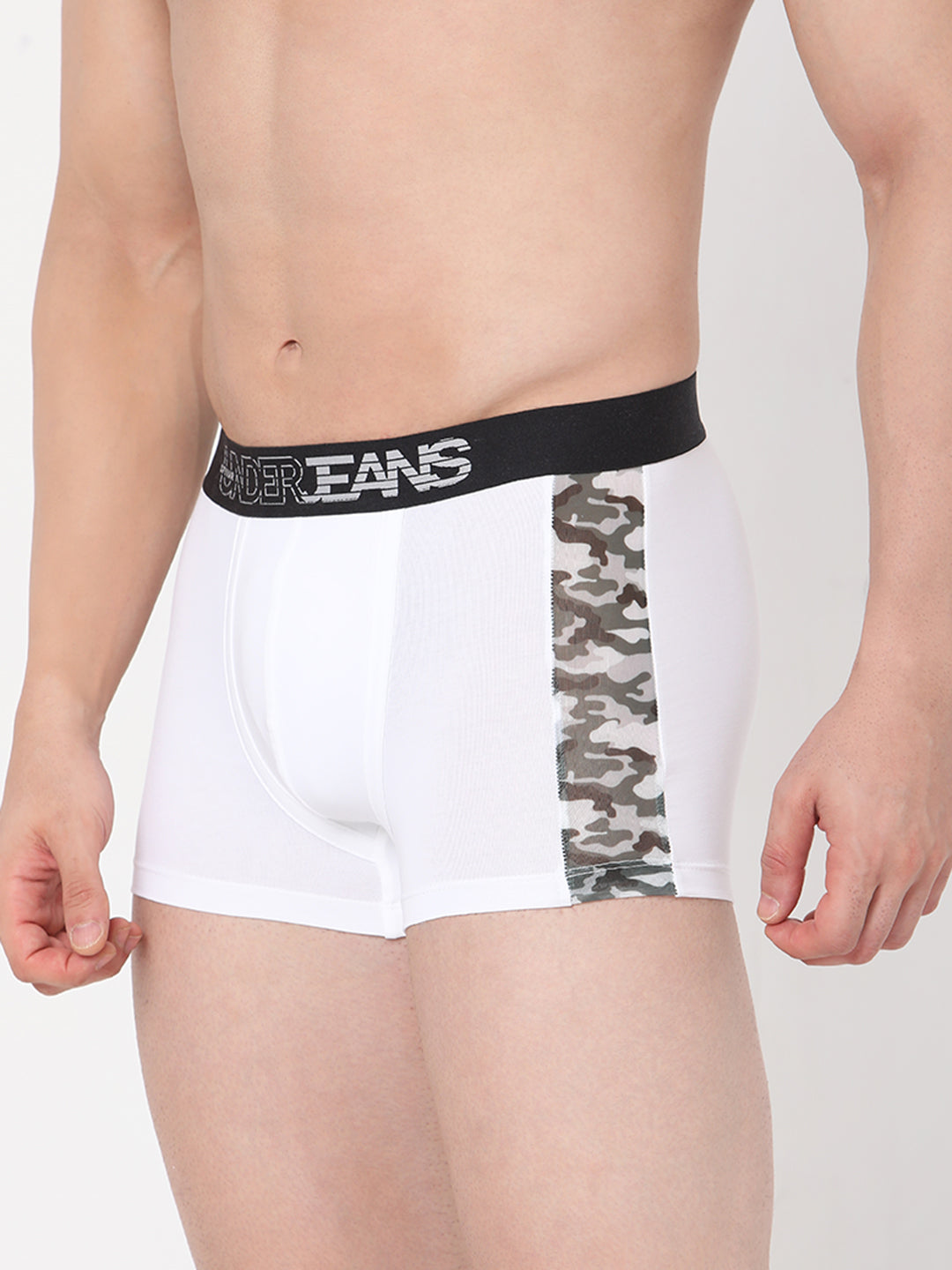 Underjeans By Spykar Men Premium White Cotton Blend Trunk