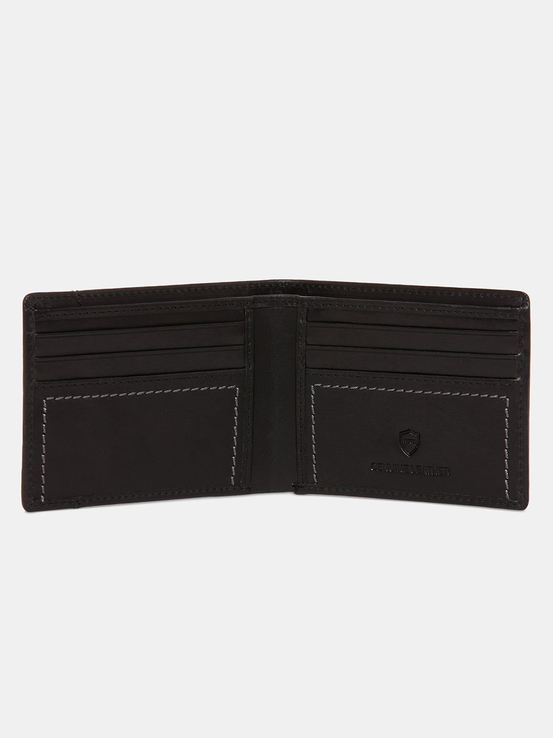 Spykar Men Black Leather Wallet