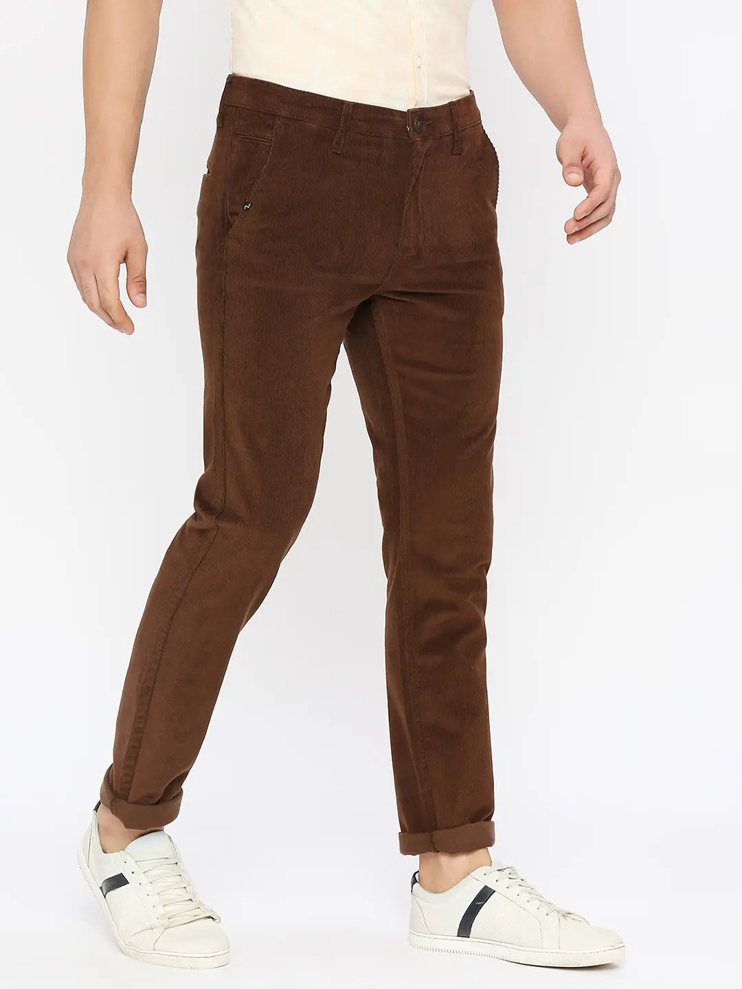 Buy online Brown Cotton Chinos Casual Trousers from Bottom Wear for Men by  Ad By Arvind for 1149 at 50 off  2023 Limeroadcom