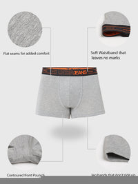 Underjeans by Spykar Men Premium Grey Melange Trunk