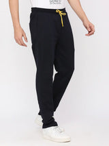 Men Premium Knitted Navy Pyjama- Underjeans By Spykar