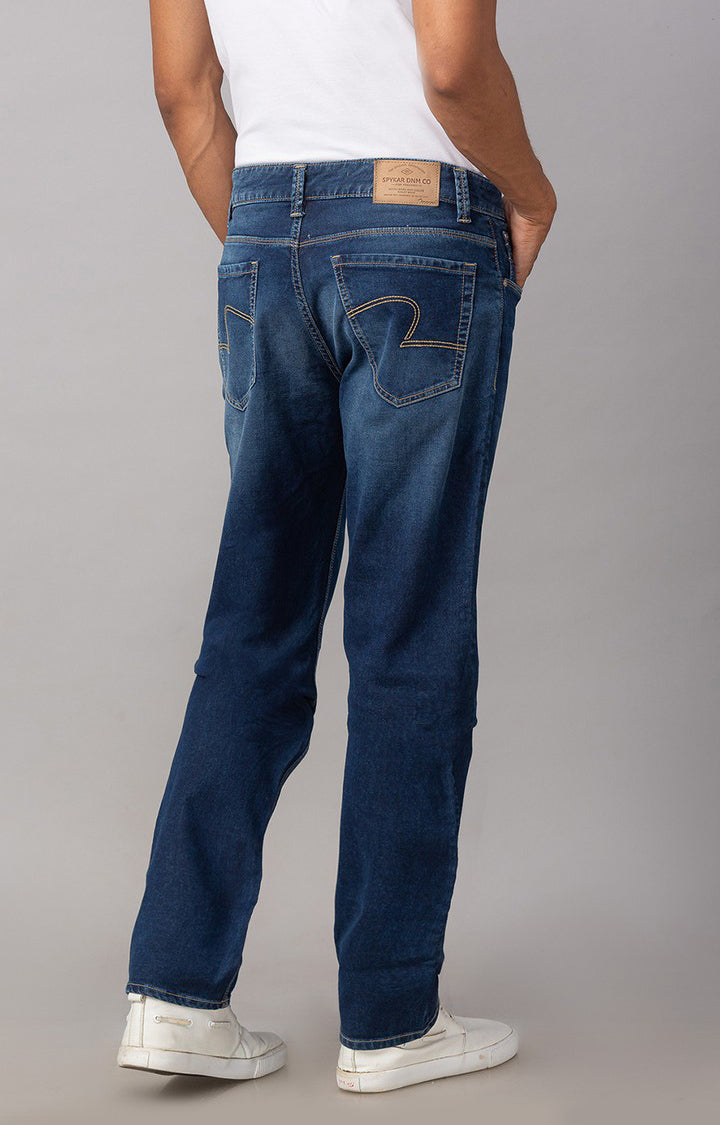 Spykar Men Blue Cotton Comfort Fit Jeans (Ricardo)