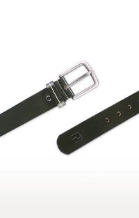 Spykar Men Olive Genuine Leather Belt