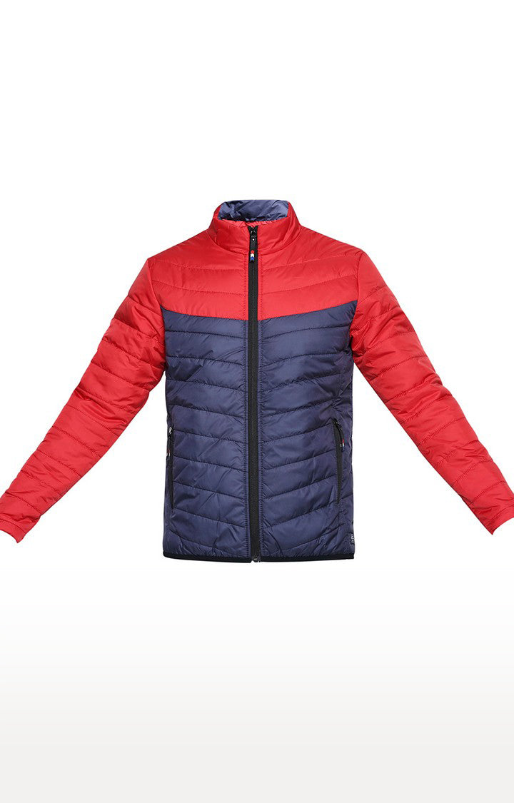 Spykar Red Polyester Regular Fit Jacket For Men