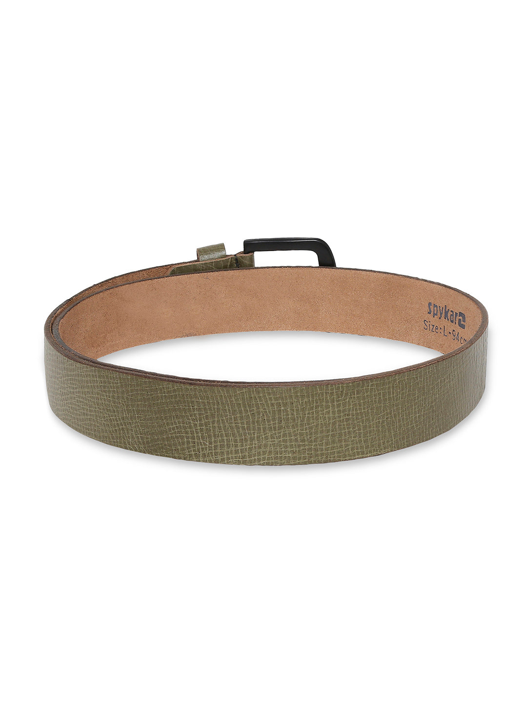 Spykar Green Genuine Leather Belt