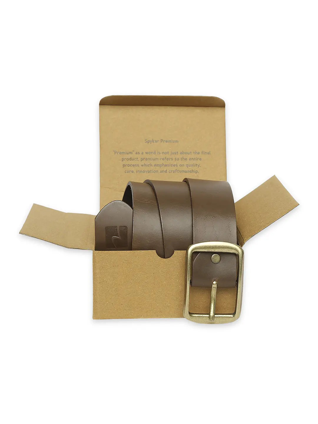 Spykar Men Brown Leather Belt