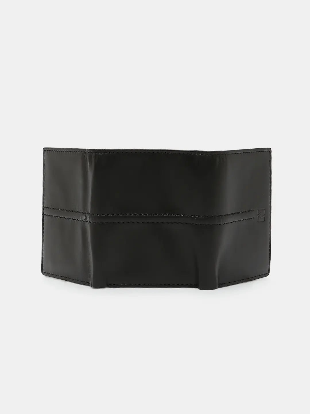 Spykar Black Leather Belt & Wallet Combo