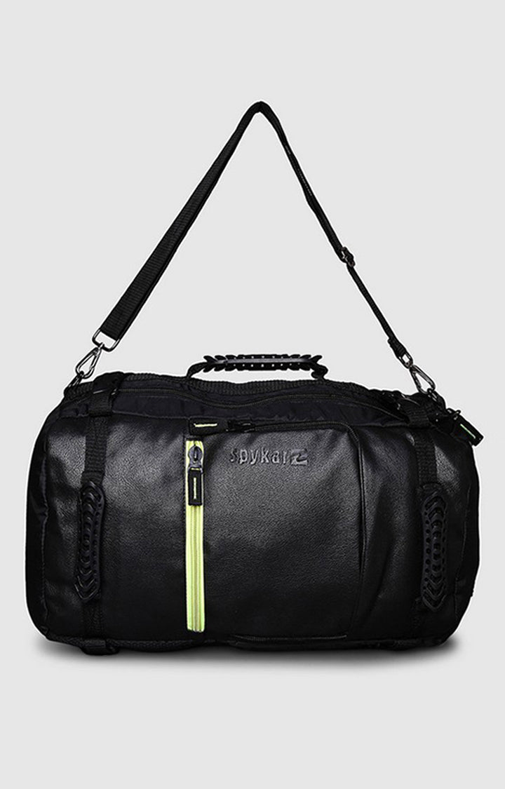 Buy Spykar Black Leather Laptop Backpack Online