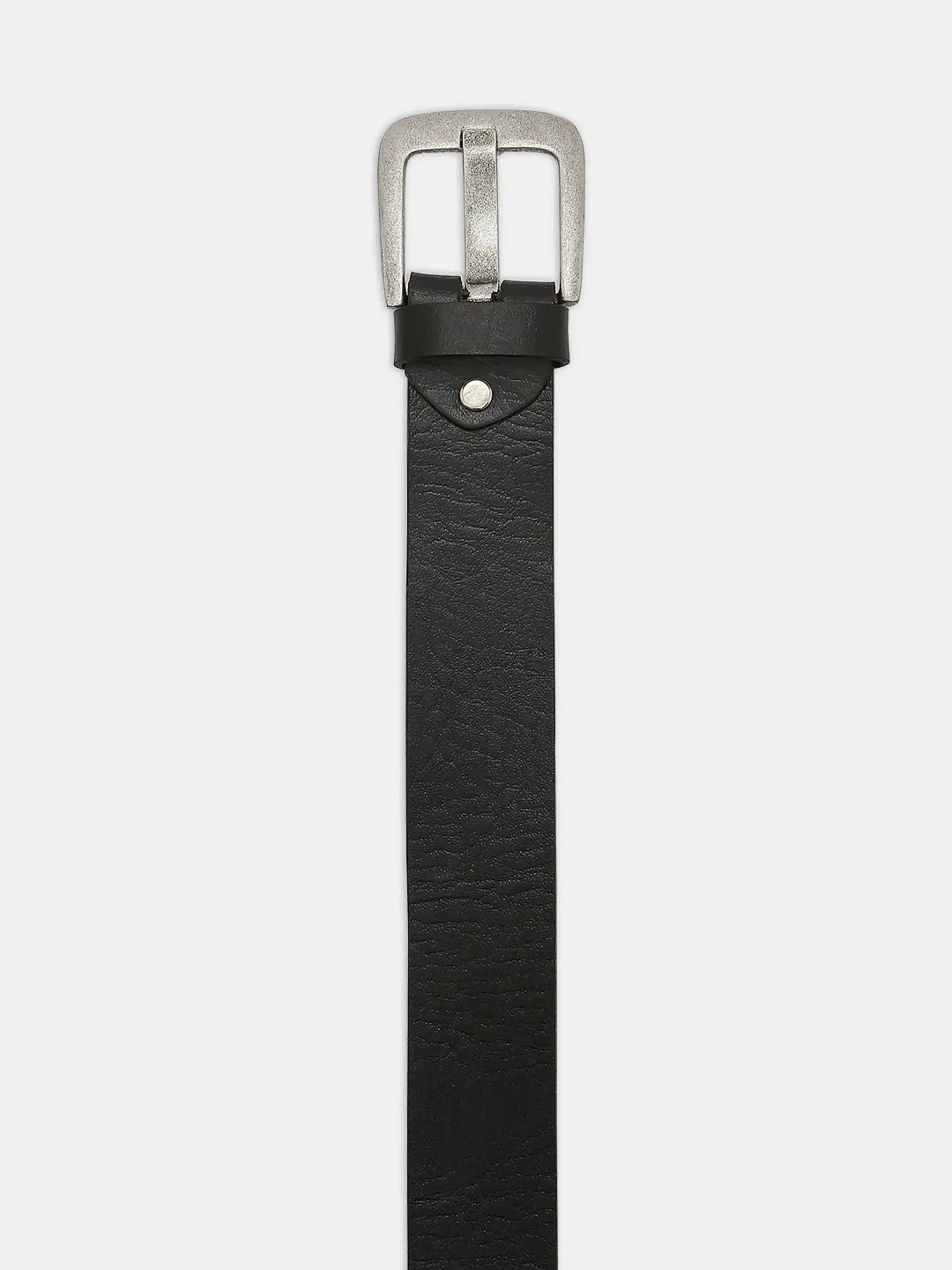 Spykar Black Leather Belt & Wallet Combo