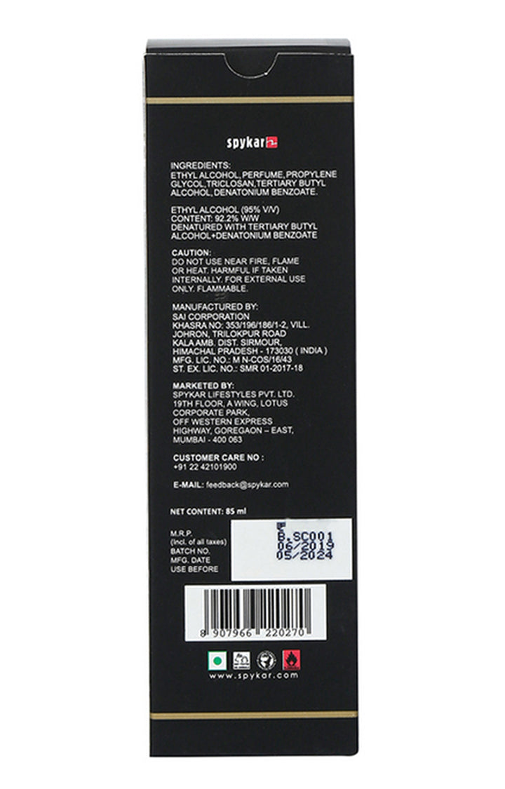 Spykar Onyx Perfume - 85 Ml