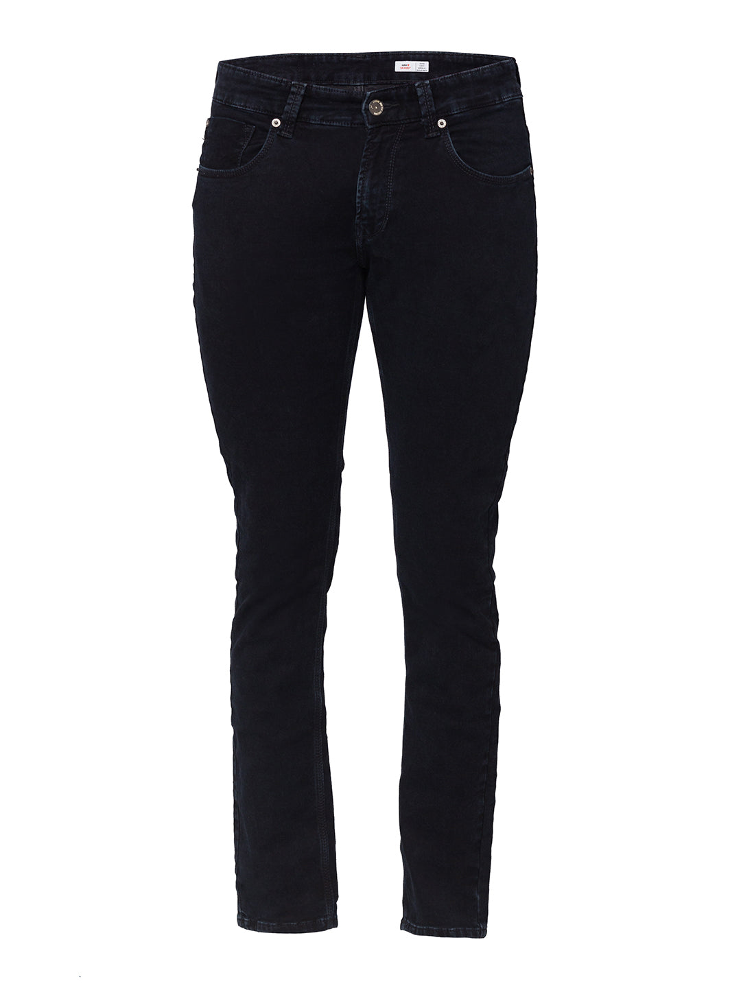 Spykar Men Black Cotton Slim Fit Narrow Length Jeans (Skinny)