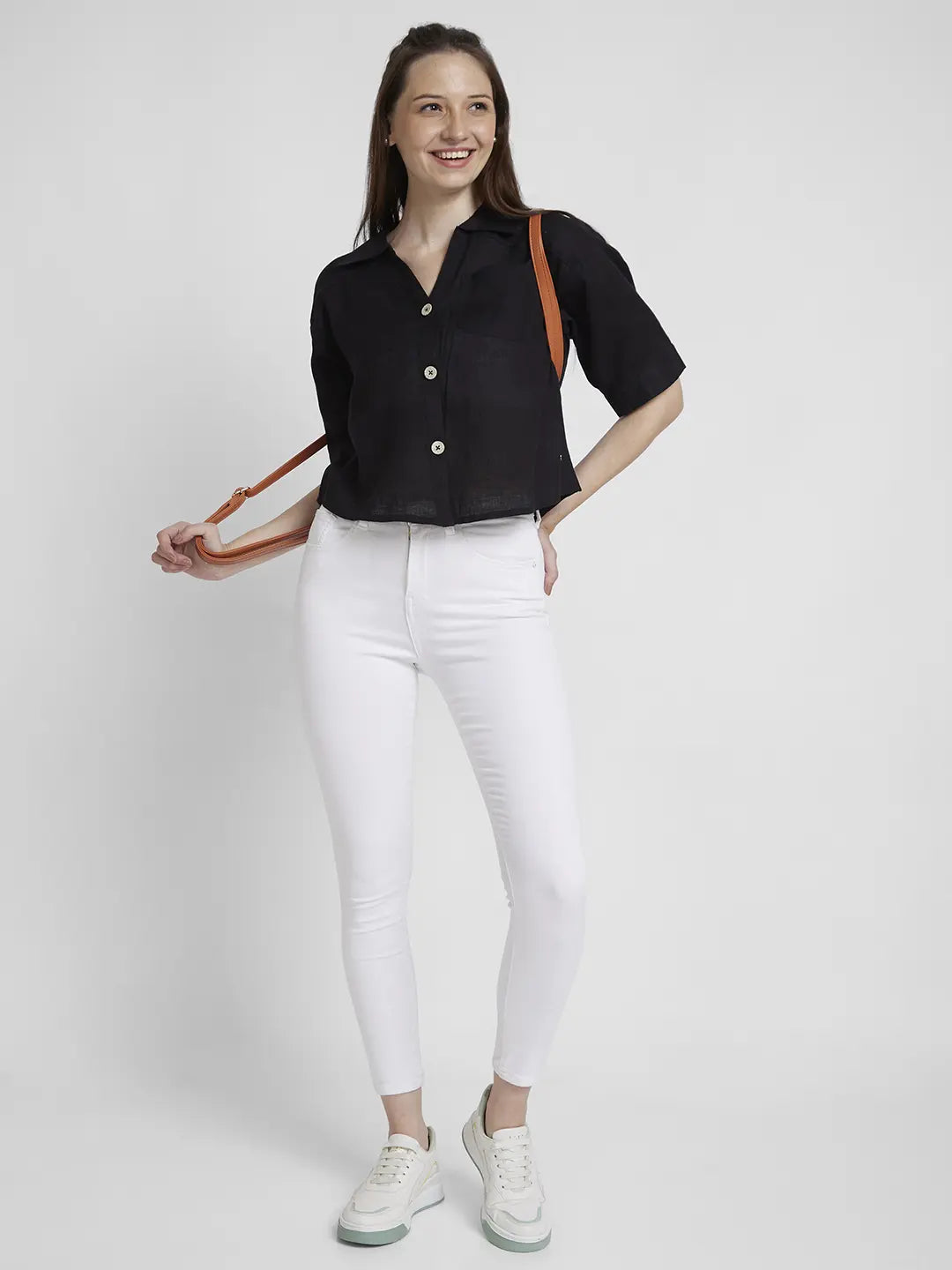Spykar Women White Lycra Super Skinny Fit Ankle Length Clean Look Jeans -(Alexa)