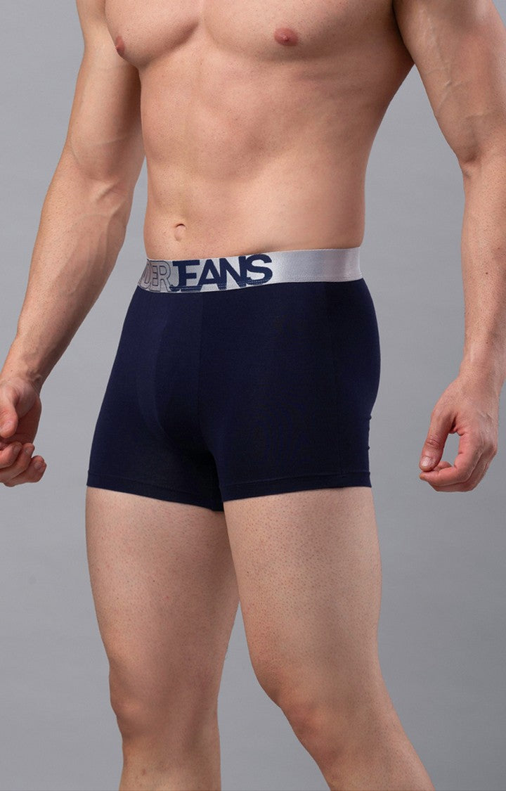 Underjeans By Spykar Men Navy Blue Trunks