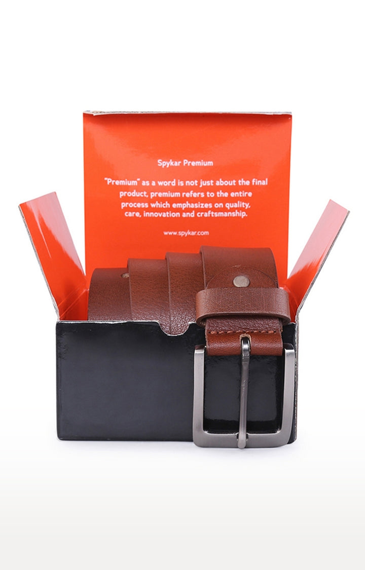 Spykar Brown Genuine Leather Belts