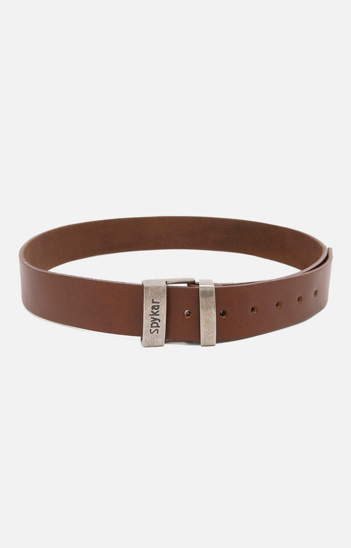 Spykar Men Brown Genuine Leather Belt