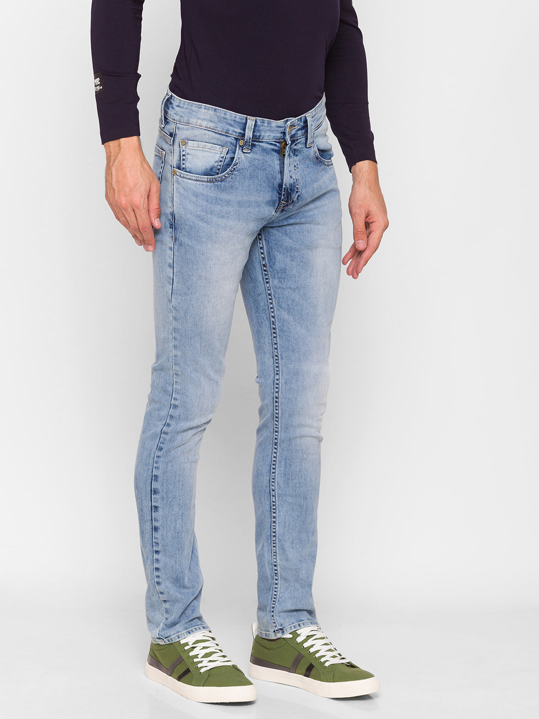 Spykar Blue Cotton Men Jeans (Rover)