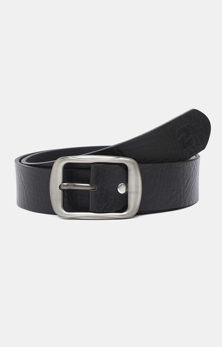 Spykar Men Leather Black Belt