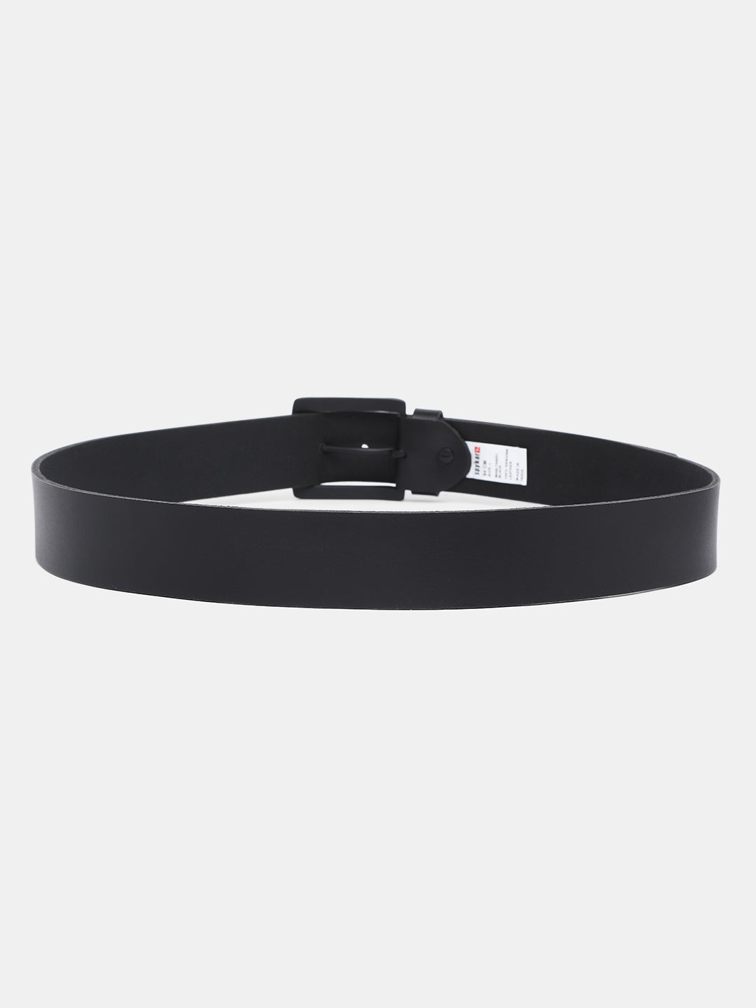 Spykar Men Black Leather Belt