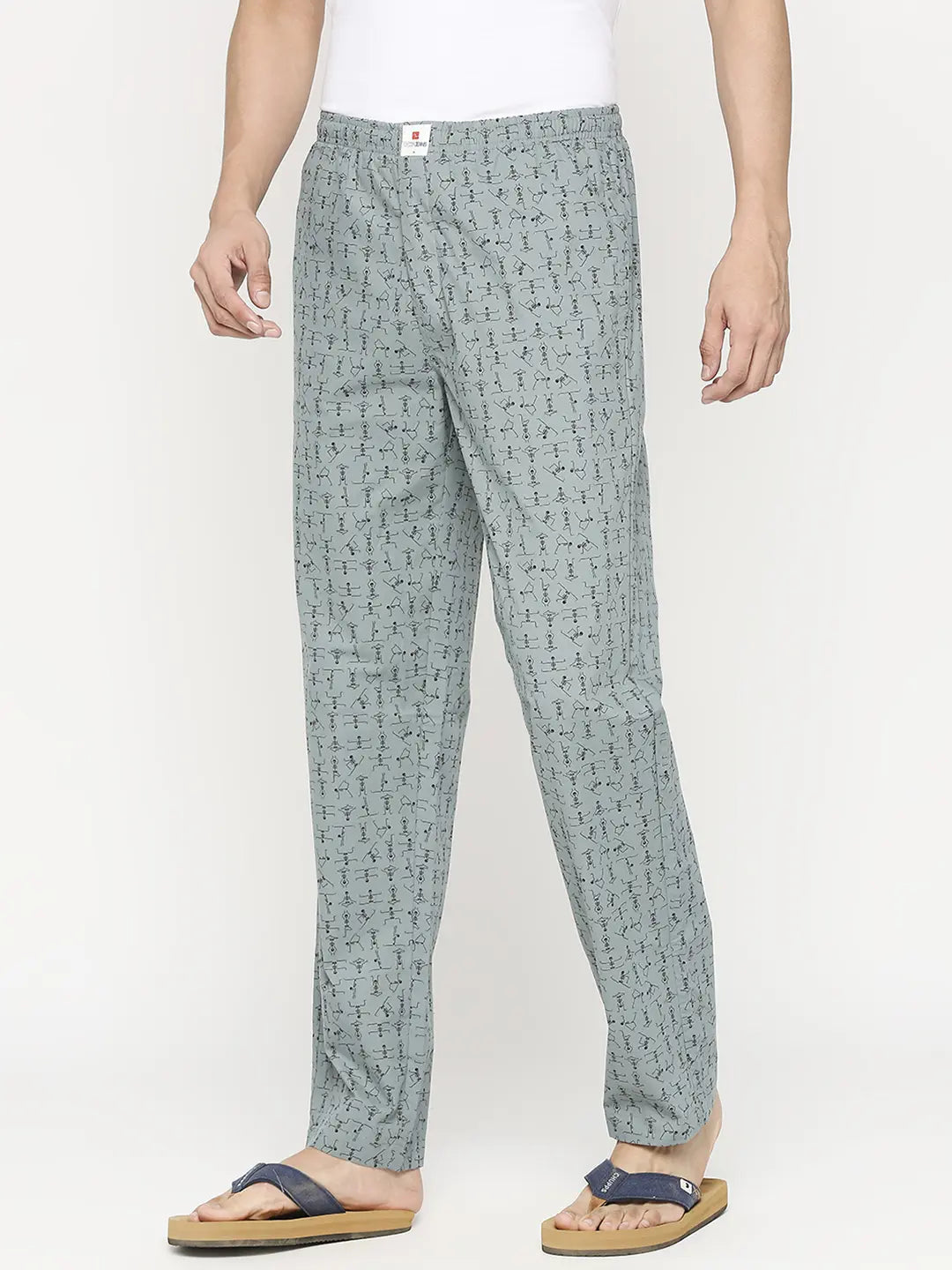 Jinxer Pajama Pants For Men Cotton Lounge Pants Lowers Grey  Cupid  Clothings