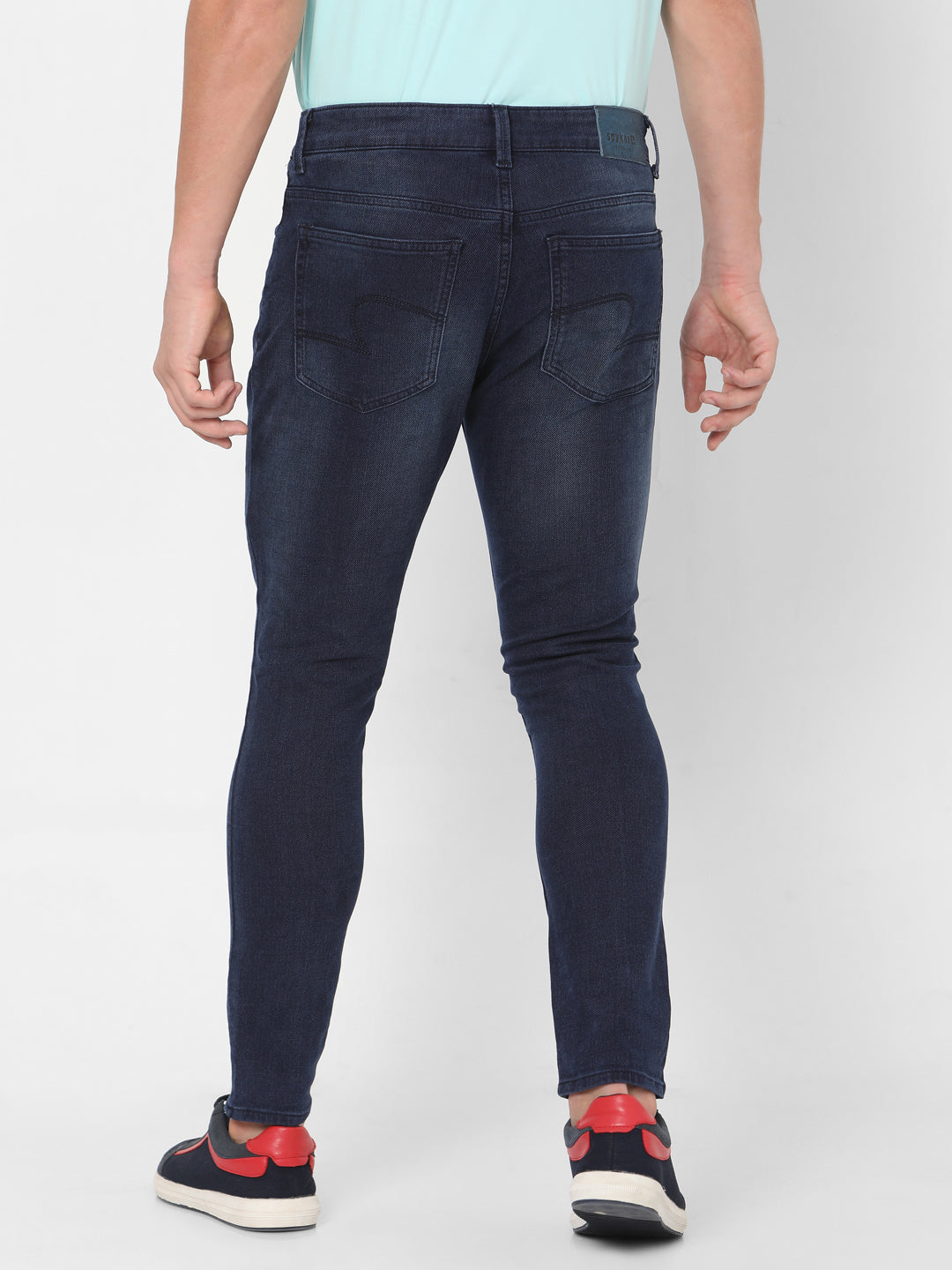 Spykar Men Blue Cotton Slim Fit Tapered Length Jeans (Kano)