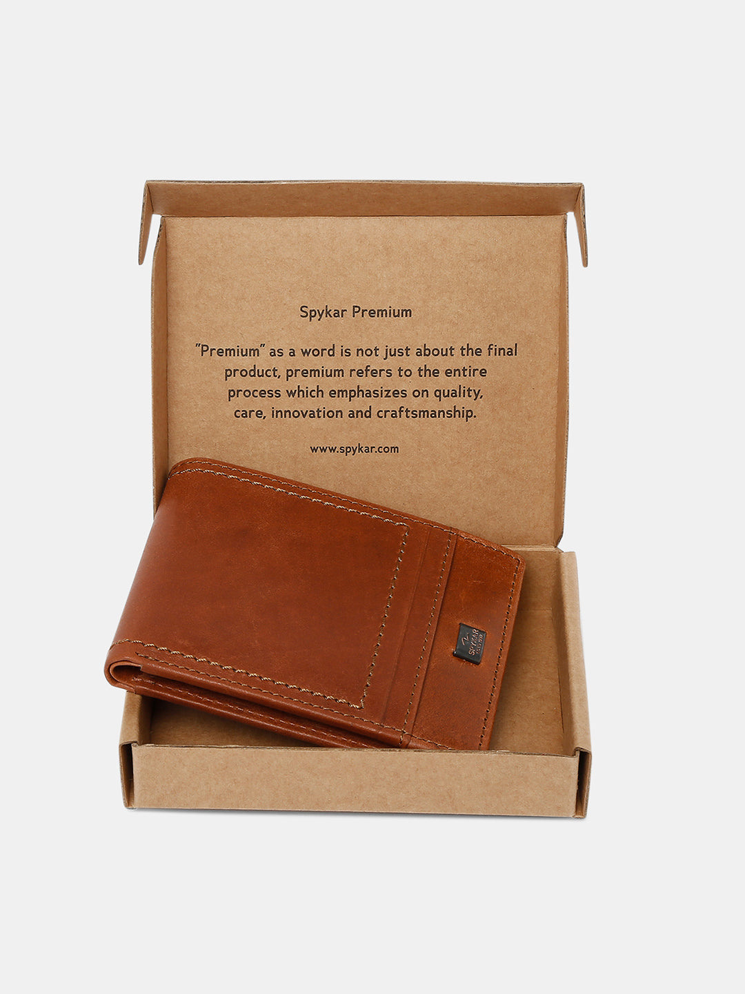 Spykar Men Brown Leather Wallet