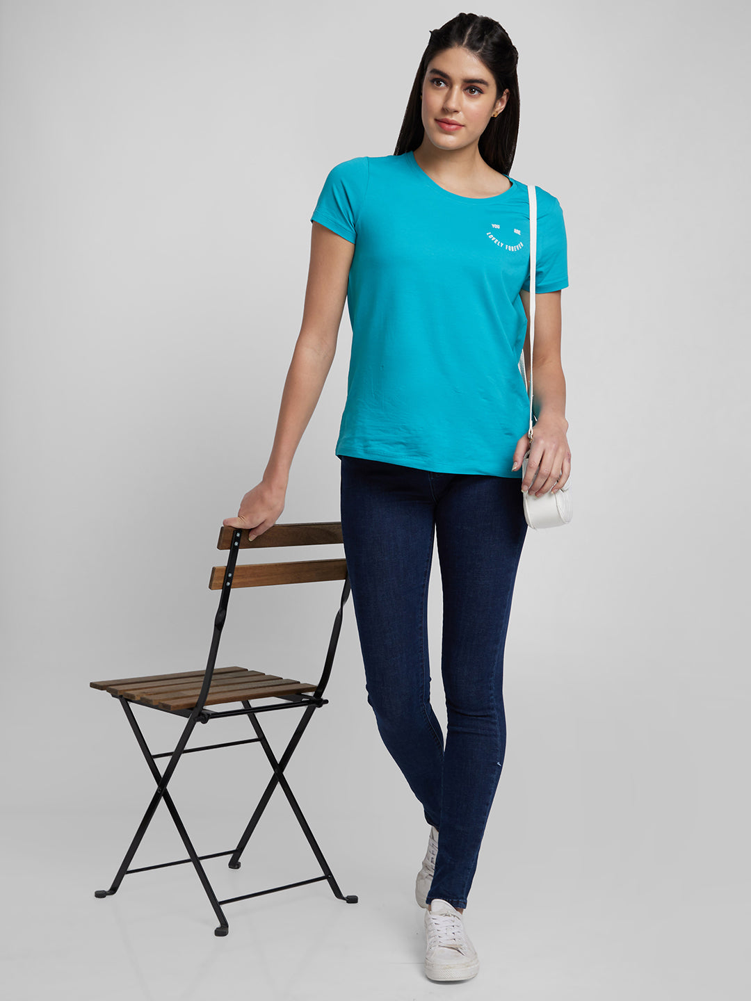 Spykar Women Dark Blue Lycra Super Skinny Fit Ankle Length Jeans (Alexa)
