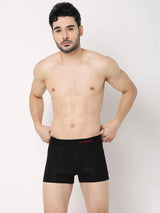 Underjeans By Spykar Men Premium Black & Olive Cotton Blend Regular Fit Trunk - Pack Of 2