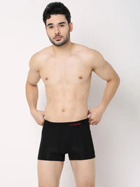Underjeans By Spykar Men Premium Black & Olive Cotton Blend Regular Fit Trunk - Pack Of 2