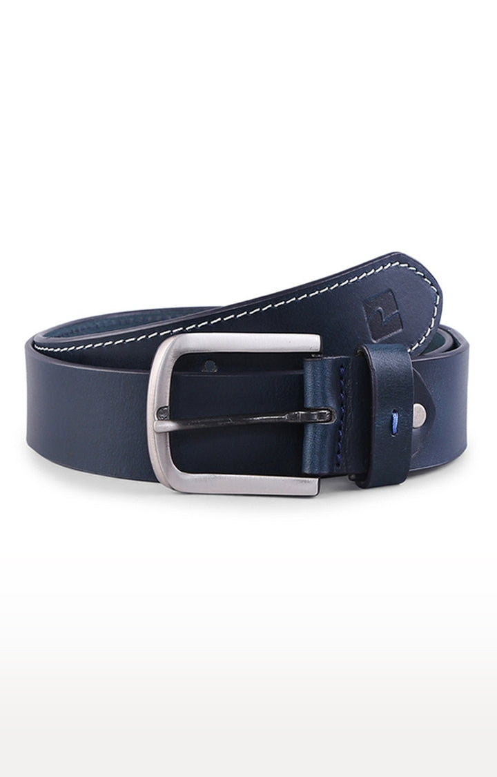 Spykar Navy Blue Genuine Leather Belts