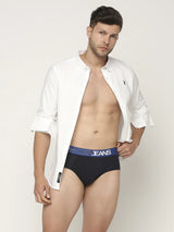 Men Premium Assorted Cotton Blend Printed Brief - Pack Of 3- Underjeans By Spykar