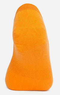 Men Premium Orange No Show Single Pair Of Socks- Underjeans By Spykar