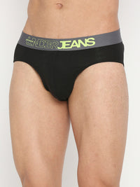 Underjeans By Spykar Men Premium Assorted Cotton Blend Brief Pack Of 2
