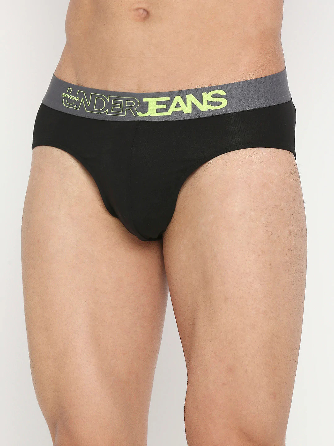 Underjeans By Spykar Men Premium Assorted Cotton Blend Brief Pack Of 2