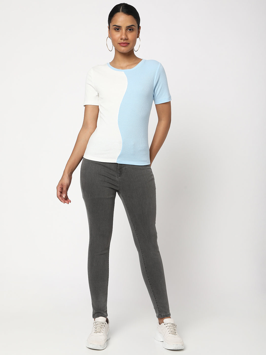 Spykar Women Grey Cotton Super Skinny Ankle Length Jeans (Alexa)