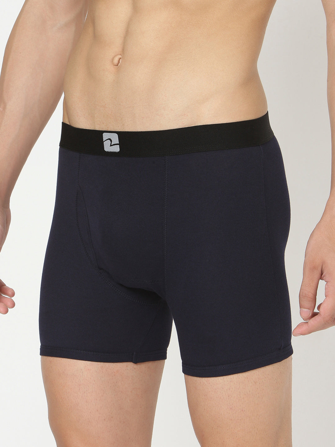 Navy Cotton Trunk For Men Premium (Pack Of 2)- Underjeans By Spykar