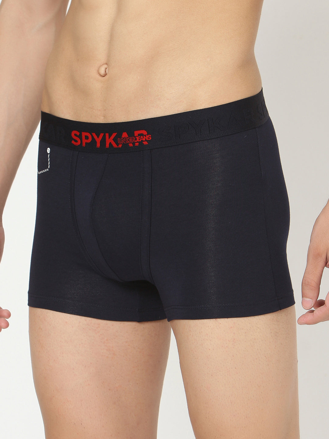 Underjeans By Spykar Men Premium Navy Cotton Blend Trunk