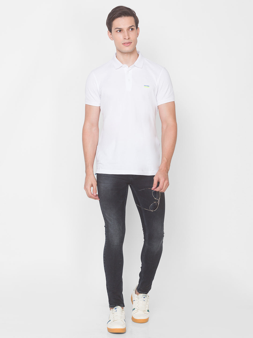 Spykar Black Cotton Men Jeans (Super Skinny)