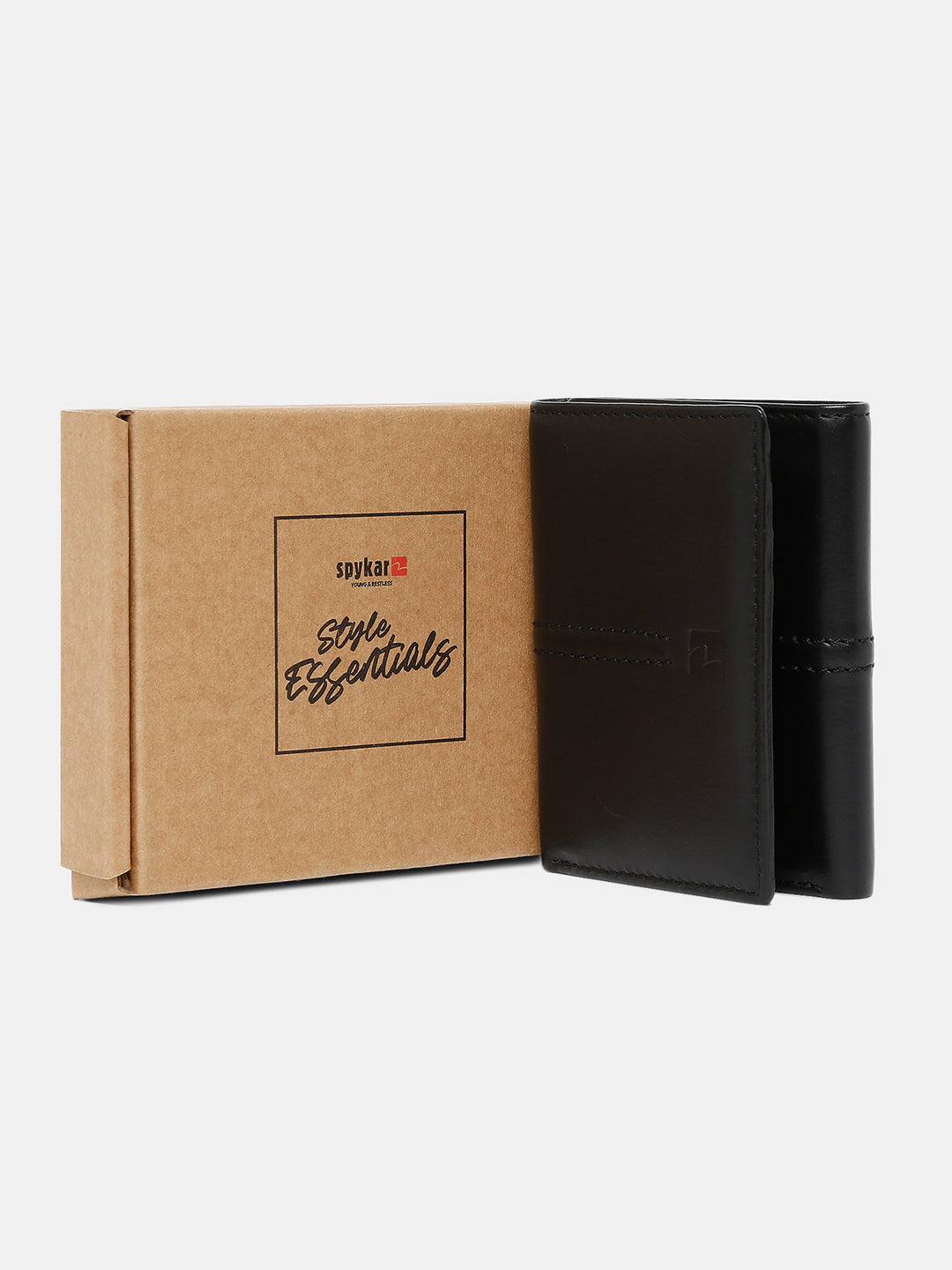 Spykar Men Black Leather Wallet