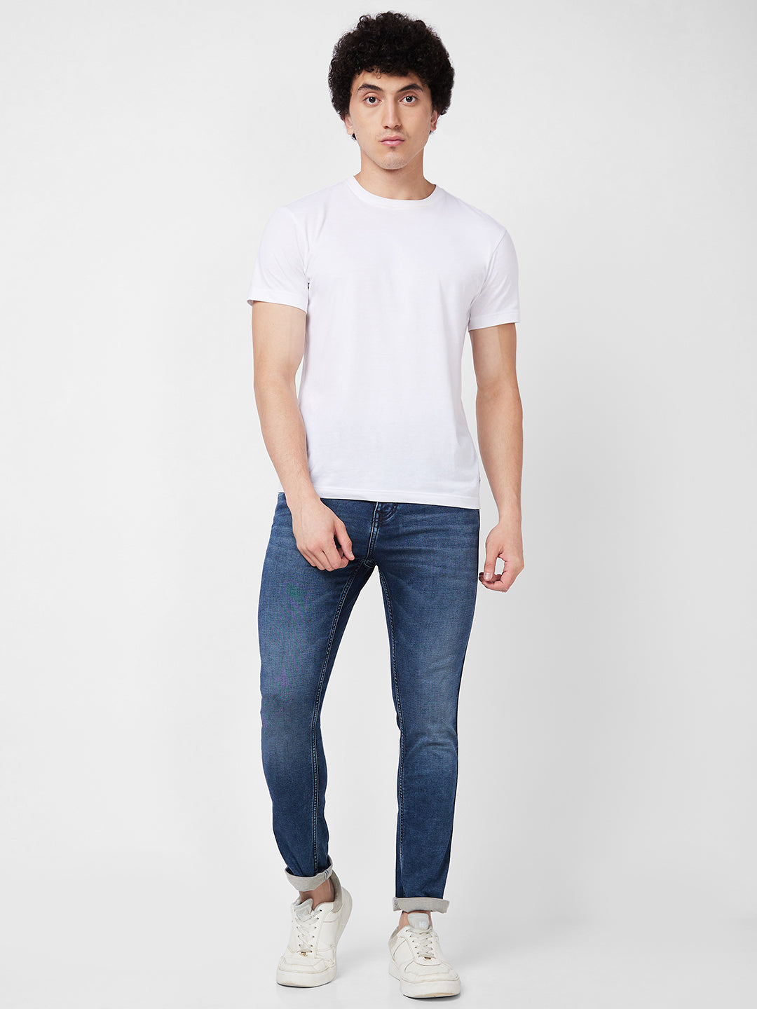 Spykar Low Rise Slim Fit Blue Jeans For Men