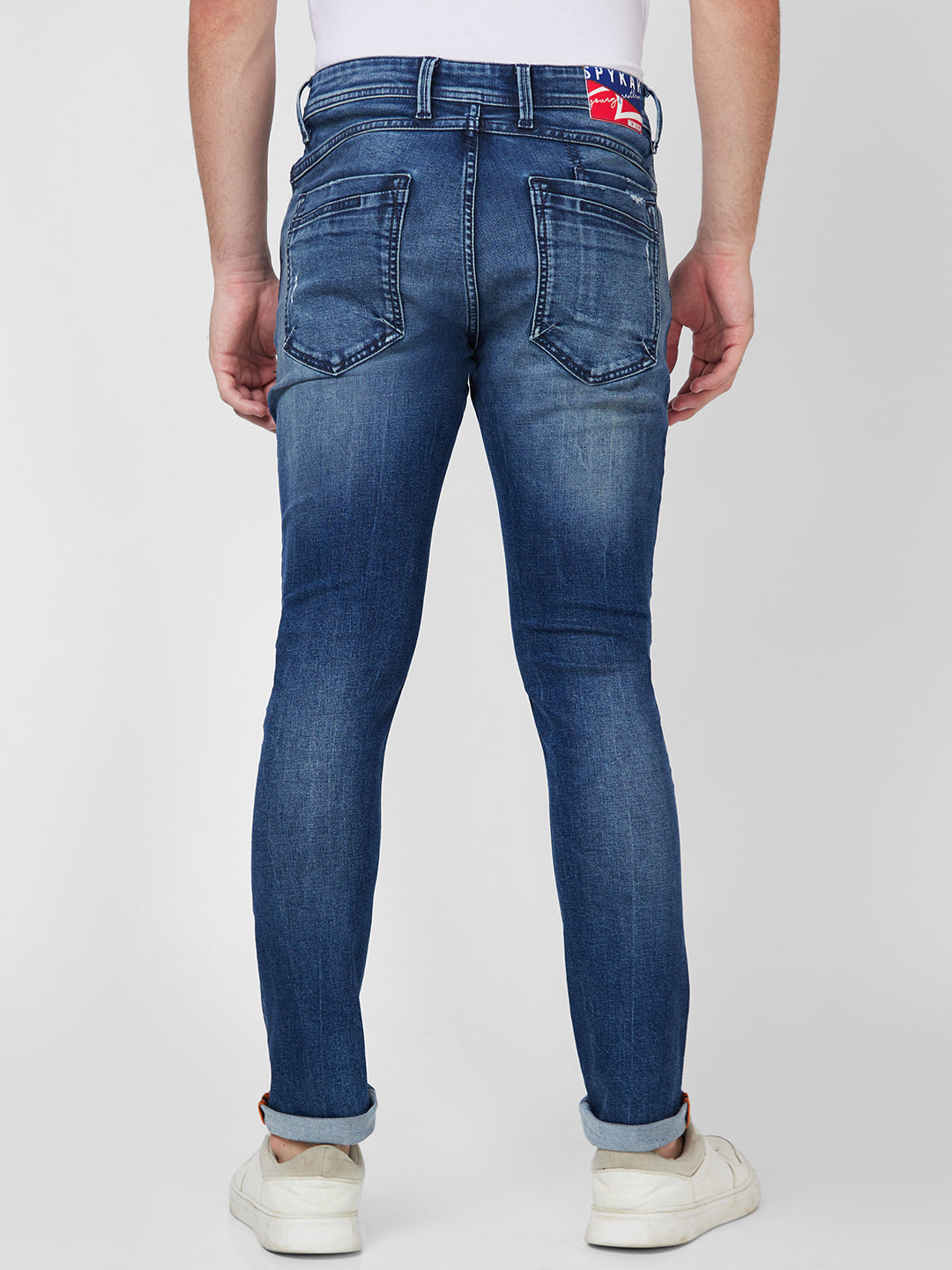 Spykar Low Rise Slim Fit Blue Jeans For Men