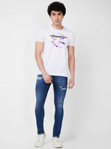 Spykar Low Rise Slim Fit Blue Jeans For Men