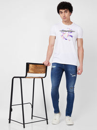 Spykar Low Rise Slim Fit Blue Jeans For Men