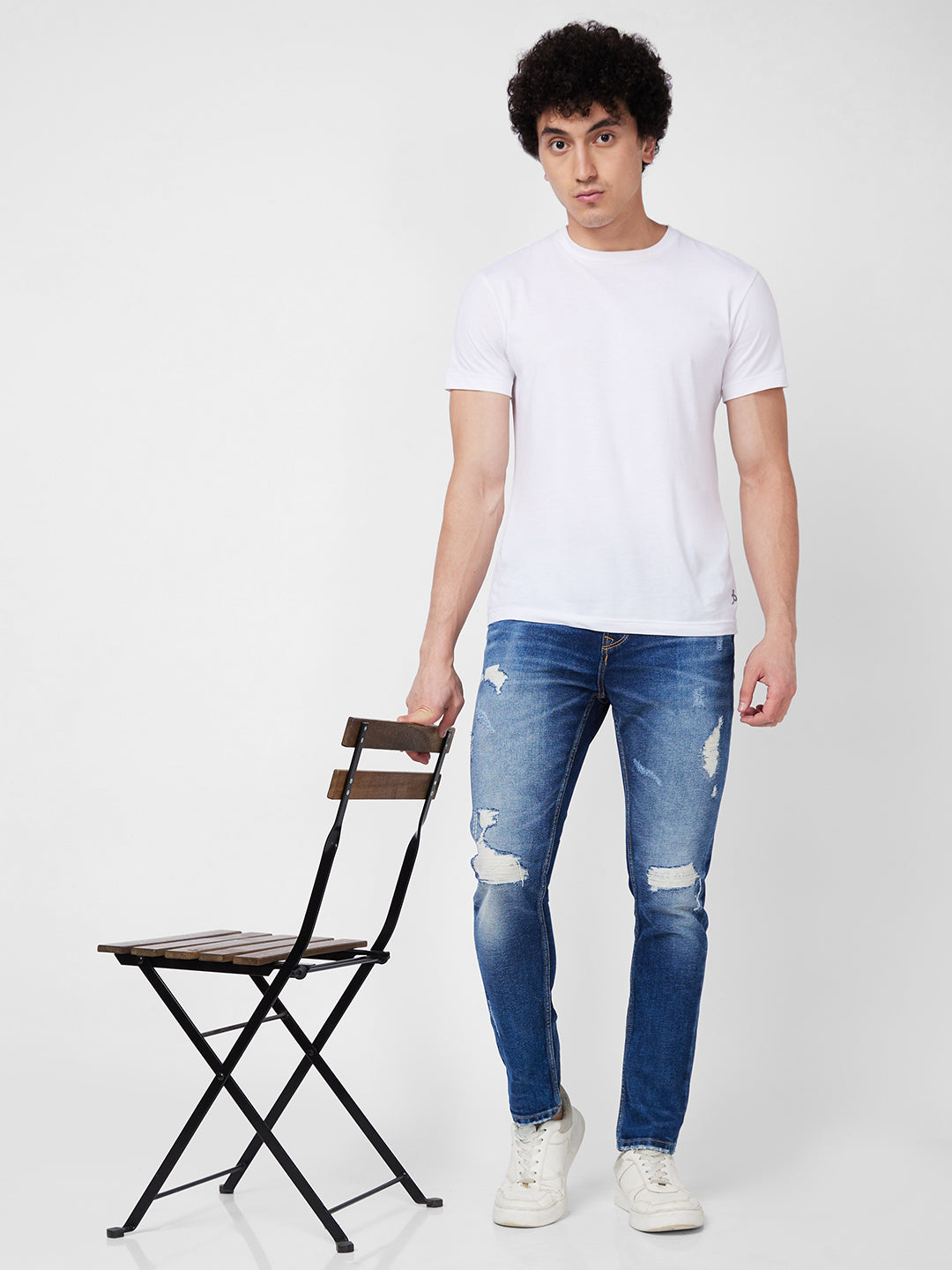 Spykar Low Rise Slim Fit Blue Jeans For Men