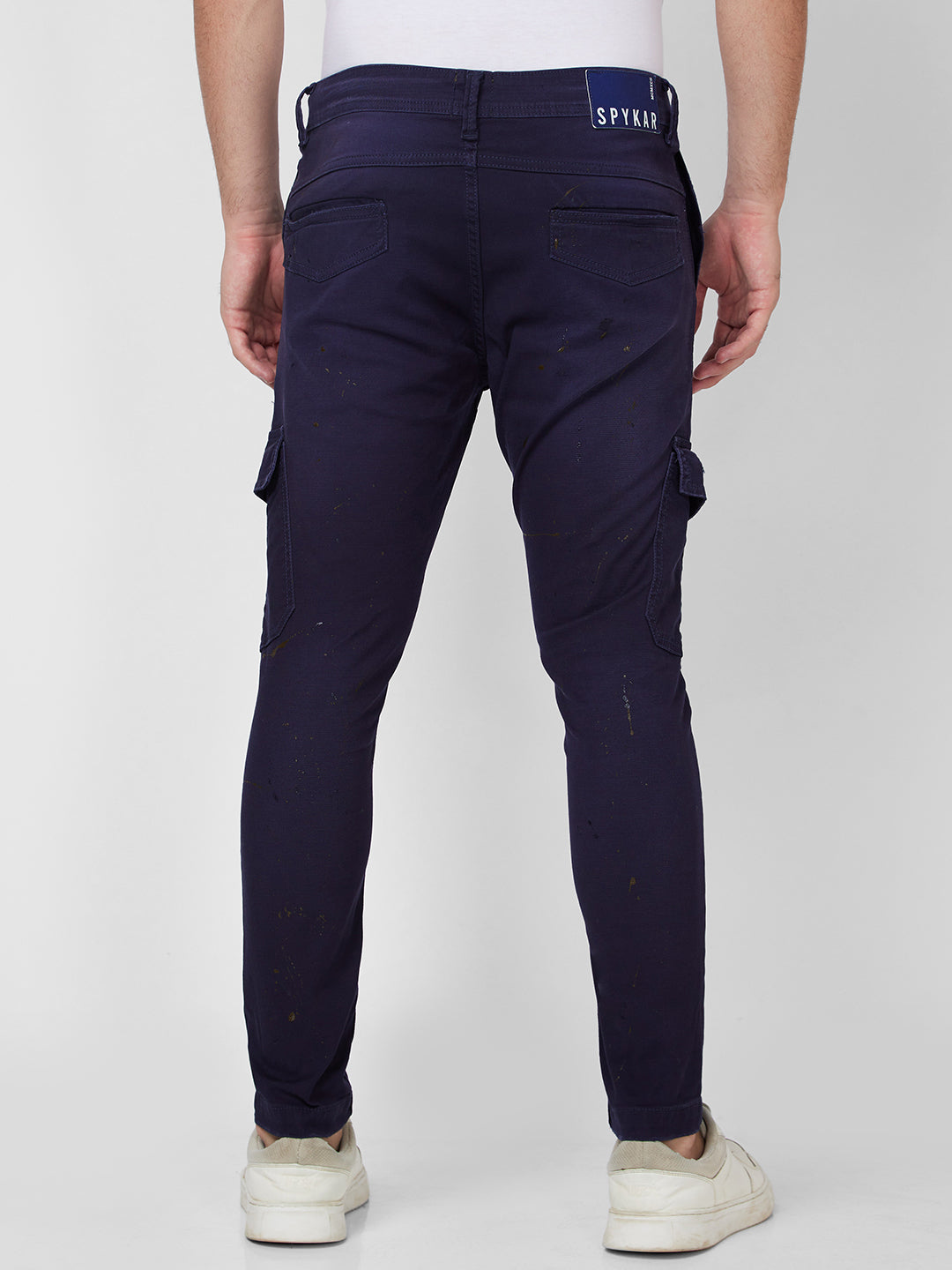 Spykar Mid Rise Regular Fit Blue Jeans For Men