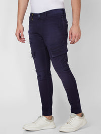 Spykar Mid Rise Regular Fit Blue Jeans For Men