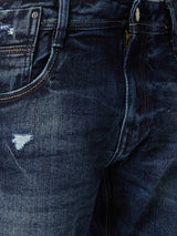 Spykar Mid Rise Comfort Fit Blue Jeans For Men