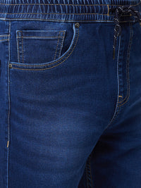 Spykar High Rise  Regular Fit Blue Jeans For Men