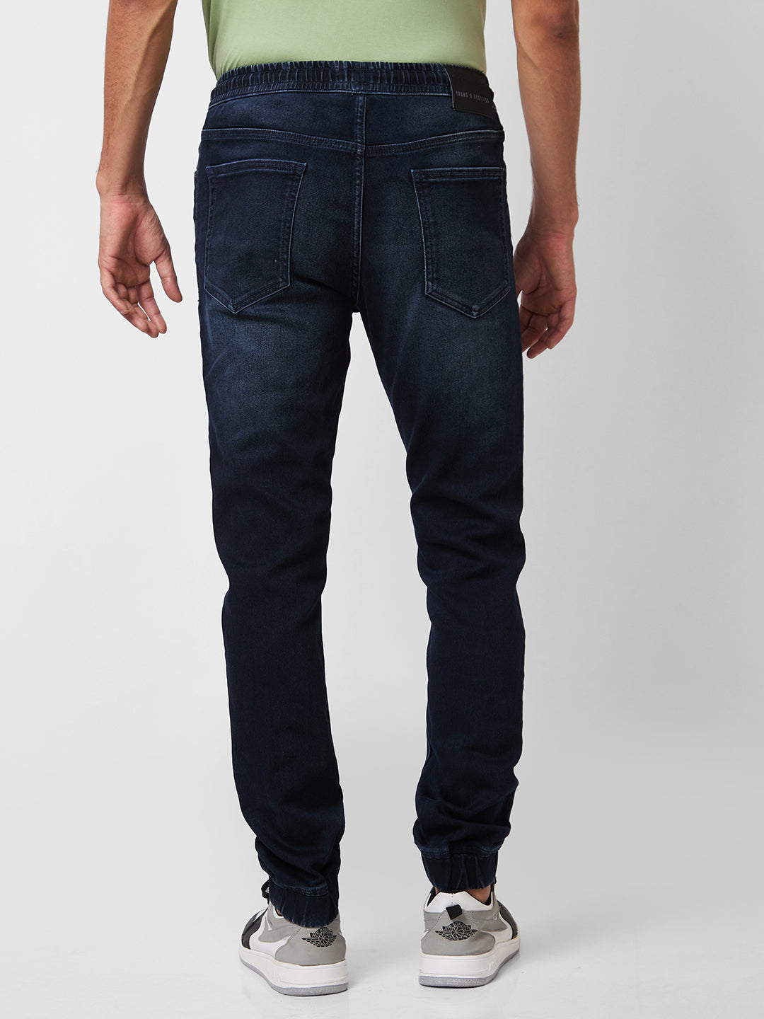 Spykar High Rise  Regular Fit Blue Jeans For Men