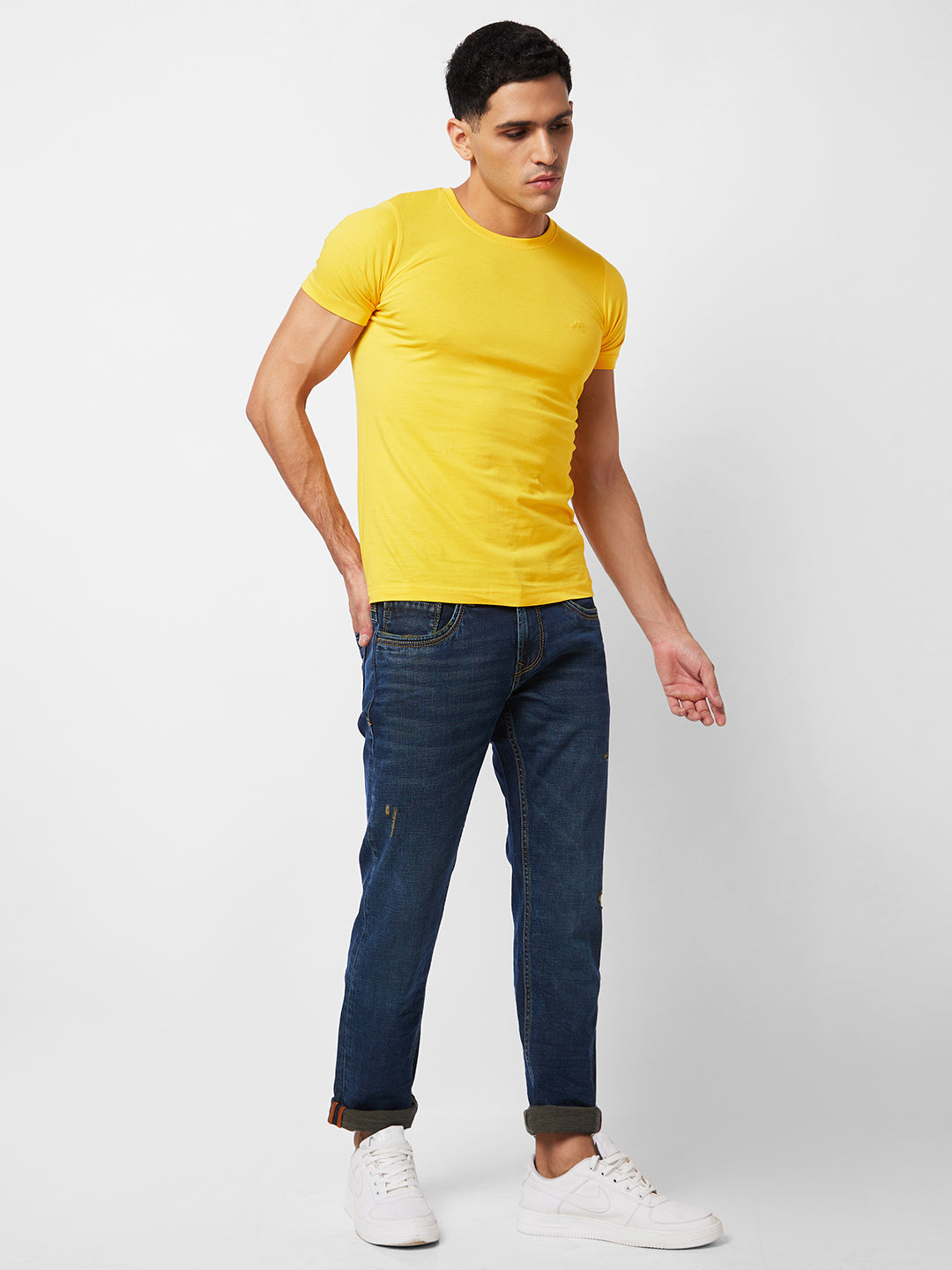 Spykar Low Rise Skinny Fit Blue Jeans For Men